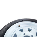 ZUN 2 x Tires with 2 White Rim Weight: 36.38 lbs Rim Width: 4" millionparts 69359993