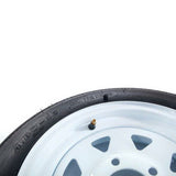 ZUN 2 x Tires with 2 White Rim Weight: 36.38 lbs Rim Width: 4" millionparts 69359993