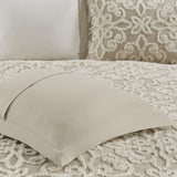 3 piece Tufted Cotton bedspread set Taupe King/Cal King B035129059