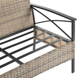 ZUN Patio Furniture, Outdoor Furniture, Seasonal PE Wicker Furniture, Four Set Wicker Furniture With 15085847