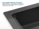 Waterfall Kitchen Sink, Stainless Steel Single Bowl in Black, Multifunctional Workstation with 22674841