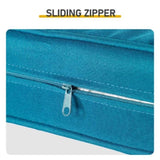 2 pcs armless sofa 2 pcs corner sofa 2 pcs footstool iron legs black rattan peacock green 72293141