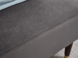 Modern Chaise Lounge Chair Velvet Upholstery W1097124939