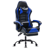 ZUN Gaming Computer Chair with Wheels, Adjustable Height Pu Leather Gamer Chair Office Desk 00390167