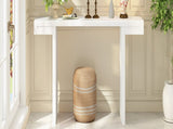 U-Style Large 60-Inch Console Table with Geometric Clean Lines Design,Stylish Entryway Table with N711P303209K