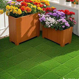 Artificial Lawn 36pcs Interlocking Artificial Grass Tiles For Patio, Balcony, Backyard, Artificial W3022P251833
