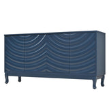 Elegant Sideboard Featuring Sophisticated Wavy Pattern Doors with Arched Groove Design in a Stylish W2696P245317