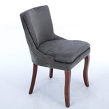 Modern Dining Set of 2,Double-layer Cushioned Chenille fabric Upholstered Accent Side Leisure W1143P207920