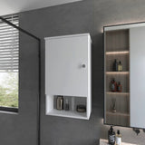 White Medicine Cabinet with One Door B062P252169