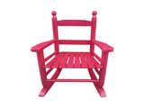 Children's rocking rose red chair- Indoor or Outdoor -Suitable for kids-Durable 01417255