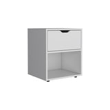 Aberdeeen 19.7-Inch High Nightstand End Table with Open Shelf B200P173171