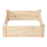 61*61*20cm Wooden Planting Frame Ground Type 70248866