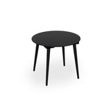 Modern Outdoor Chat Set 2 PE Rattan Chairs Black Steel & Tempered Glass Side Table Durable & N769P248124B