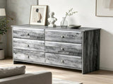 () Double-Column 6-Drawer Chest MDF Drawer Dresser with Melamine Finish 12245009