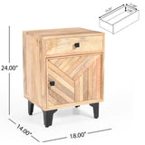 Solid Wood Nightstand N758P194731X