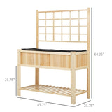 ZUN Wooden Planter、Flower shelf,Wood Planter Box,Wooden Garden Box 24015796