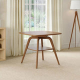 Modern Wooden Dining Table with Storage Shelf, Walnut Finish W3137P270470