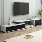 U-Can Modern, Minimalist Rectangle Extendable TV Stand, TV Cabinet with 2 Drawers and 1 Cabinet for WF311369AAK