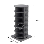 ZUN Grey 360 Rotating shoe cabinet 6 layers W1320140918