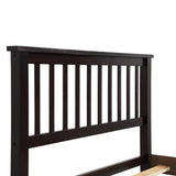 Wood Platform Bed Twin Bed with Headboard and Footboard WF191767AAP