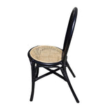 ZUN Set of 2, 15.5x20.5x35.5" Black Rattan Dining Chair W2078P251032