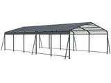 1326.5 FT Carport, Heavy Duty Carport Canopy with Galvanized Steel Roof and Frame, Metal Carport W540P478290