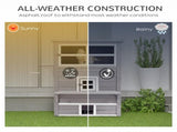 Wooden Outdoor Cat House, 3-Tier Multi-Level Layout with 5 Convenient Access Doors 50466086
