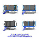 Outdoor trampoline slide ,blue W1163P290475