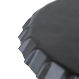 57.5x23.6x39.8" Black Stowable Side Table and Two Seats W2078P282277