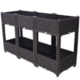 Planter Raised Beds - Elevated Planter Garden Box with Drainage Plug Raised Garden Beds for W465P187505