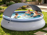 118 x 68 Large Capacity Outdoor Inflatable with Sunshade Tent, TearResistant PVC BlowUp 90250049