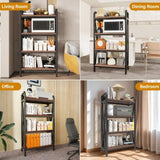 55'' Bakers Rack Storage shelves 4-Level mental and wooden kitchen shelves,Kitchen Organizers and W3387P305917