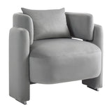 ZUN Modern design velvet lounge chair,single sofa with pillows for living room,bedroom 94952161