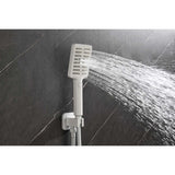 Shower System with Shower Head, Hand Shower, Slide Bar, Bodysprays, Shower Arm, Hose, Valve Trim, W2287141344