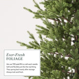 Balsam Fir Heritage 7.5ft Christmas Tree Pre-Lit Artificial Full with 3,941 Branch Tips & 1,485 03022399