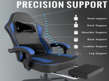 Gaming Chair with Pocket Spring Cushion and Footrest, Ergonomic Computer Chair for Adults, 32392327