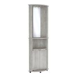 Chicago Corner Bar Cabinet, Rack, Glass Door B070P173191