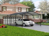 Metal Carport 10 15 FT Heavy Duty with Galvanized Roof, Metal Garage Canopy with Galvanized 10446724