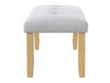 Upholstered Tufted Bench, Modern Bedroom Benches Upholstered Dining Benches, Fabric End of Bed Bench N752P294997D