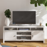 ZUN 75 inch TV Stand Consle for TVs 85 inches, No Assembly Required, White Finish B108P160181