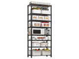 8 tier Heavy Duty Storage Shelves 78.74" H Wire Shelving Unit with Wheels 1600LBS NSF Metal Shelves 15208814