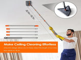 Extendable Wall & Baseboard Cleaning Mop, Wet Dry Multi Surface Mop with 180&deg Rotatable Head, 09652335