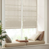 Printed Faux Silk Room Darkening Cordless Roman Shade B03598303