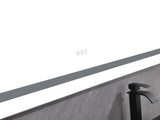 84 x 48 Inch LED Bathroom Mirror with Front and Backlight, Wall Mounted Vanity Mirror, Anti-Fog, W2287P277637