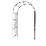 ZUN Arc Roof Wrought Iron Arch Plant Climbing Frame 00152539