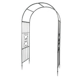 ZUN Arc Roof Wrought Iron Arch Plant Climbing Frame 00152539