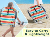 63*65*82cm Short Oxford Cloth Silver White Aluminum Tube Bearing 100kg Beach Chair Rainbow Stripes 99378183