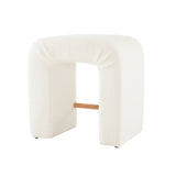 24'' Boucle stool Set of 2,Dining Chairs for Home Kitchen Island,White N780P187017K