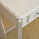 Kids Vanity Set with Mirror and Lights and Stool, 5 Storage Drawers, Pretend Play Princess Makeup 80505306