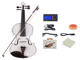 GV102 4/4 Solid Wood EQ Violin Case Bow Violin Strings Shoulder Rest 74959752
